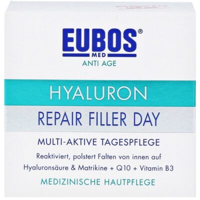 Eubos Sensitive Hyaluron Repair Filler Day Creme Κρέμα Εντατικής Φροντίδας Κατά των Ρυτίδων με Υαλουρονικό Οξύ 50ml