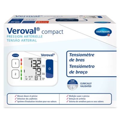 Hartmann Veroval Compact 925424 Ηλεκτρονικό Πιεσόμετρο Βραχίονα 1 Τεμάχιο