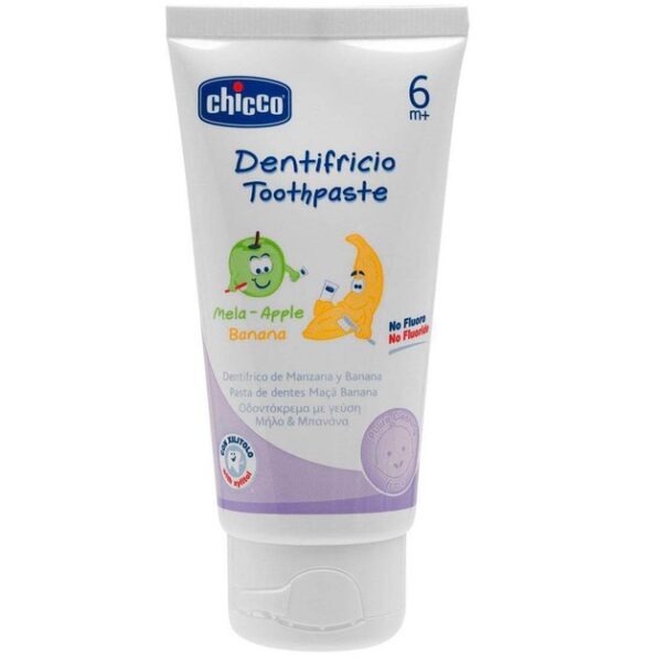 Chicco Οδοντόκρεμα Μήλο Μπανάνα Χωρίς Φθόριο 6m+ 50ml