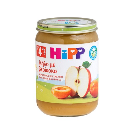 Hipp Φρουτόκρεμα Βιολογικής Καλλιέργειας με Μήλο & Βερίκοκο 190g