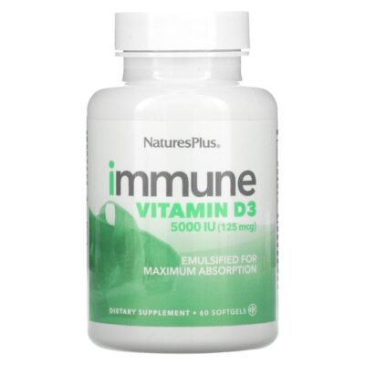 Nature's Plus Immune D3 5000iu 60 Softgels