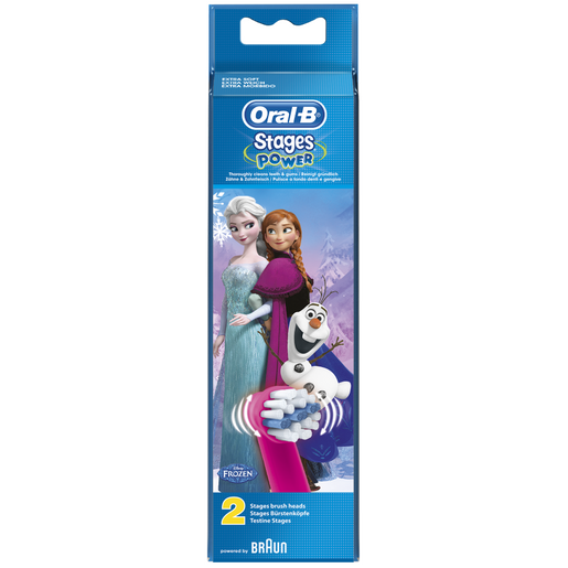 Oral-B Stages Power Disney Frozen Ανταλλακτικές Κεφαλές Ηλεκτρικής Οδοντόβουρτσας 2 Τεμάχια
