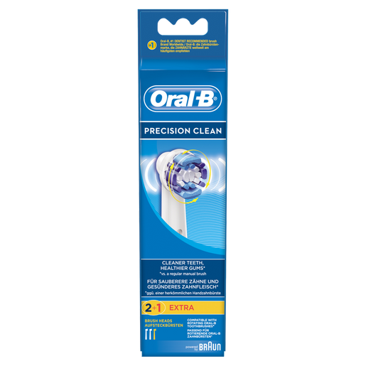 Oral-B Vitality Precision Clean Ανταλλακτικές Κεφαλές 2+1 Δώρο