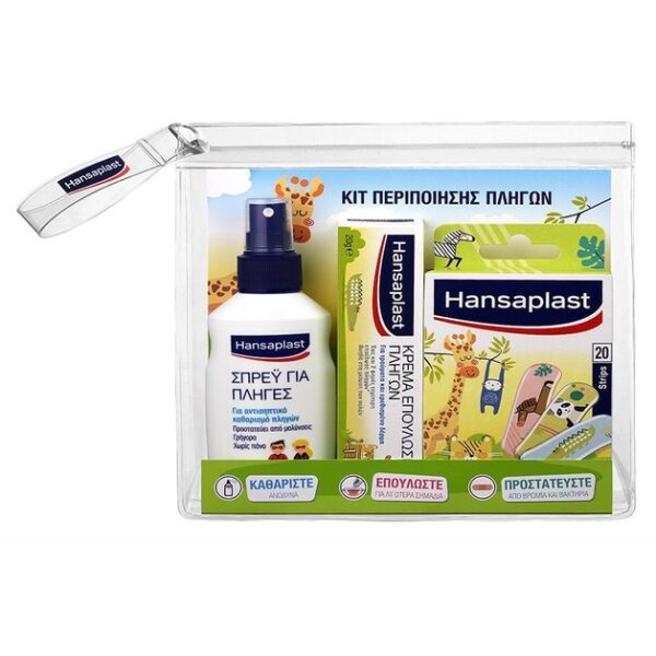 Hansaplast Junior Kit Παιδικό Σετ Περιποίησης Πληγών με Spray