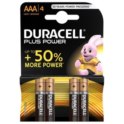 Duracell Plus Power Αλκαλικές Μπαταρίες ΑΑΑ 4τμχ