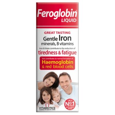 Vitabiotics Feroglobin Liquid Gentle Iron Συμπλήρωμα Διατροφής Υγρού Σιδήρου με Βιταμίνες και Μέταλλα 200ml
