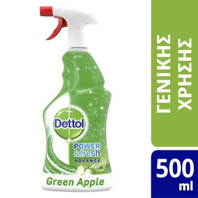 Dettol Power & Fresh Advance Multi Purpose Spray with Refreshing Green Apple 500ml