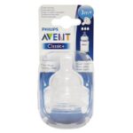 Avent Classic+ Θηλή Σιλικόνης με 3 Οπές 3+ Μηνών 2τμχ