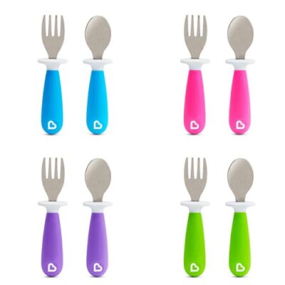 Munchkin Raise Toddler Fork & Spoon Set Εκπαιδευτικό Σετ Κουτάλι & Πιρούνι 2 Τεμάχια