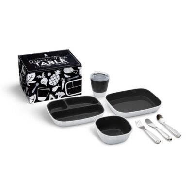 Munchkin Splash Grown-Ups' Table Dining Set Black Παιδικό Σετ Γεύματος Μαύρο