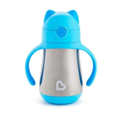 Munchkin Cool Cat Ανοξείδωτο Θερμός Γαλάζιο 237ml