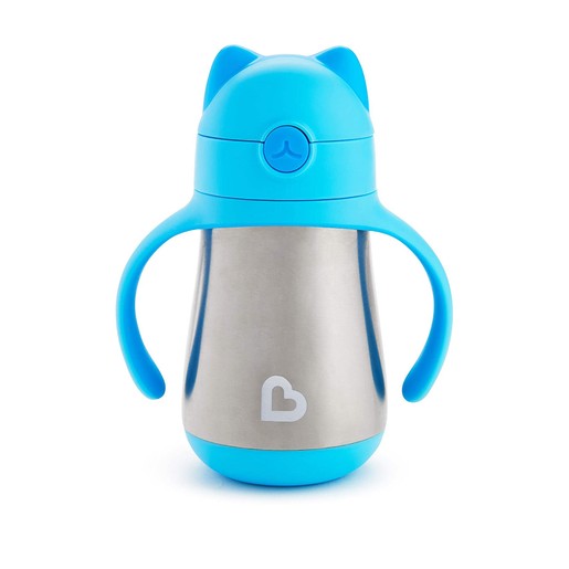 Munchkin Cool Cat Ανοξείδωτο Θερμός Γαλάζιο 237ml