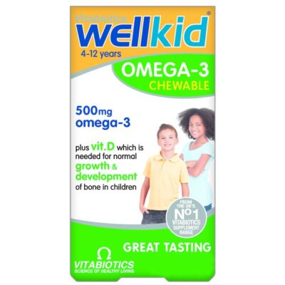 Vitabiotics Wellkid Omega 3 500mg 60 chewable tabs