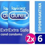 Durex Πακέτο Προσφοράς Extra Safe Πολύ Ανθεκτικά Προφυλακτικά 2 x 6 Τεμάχια σε Ειδική Τιμή