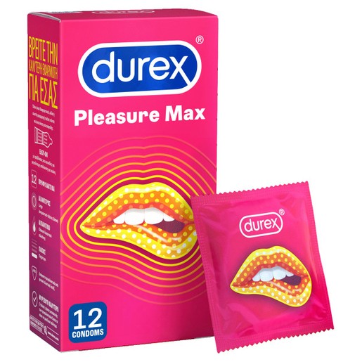 Durex Pleasure Max with Dots & Ribs 12 Τεμάχια