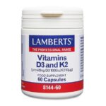 Lamberts Vitamins D3 1000iu & K2 90μg 60caps