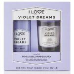 I love… Miniature Pamper Duo Violet Dreams Body Wash 100ml & Violet Dreams Scented Candle Parfum 60gr