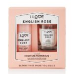 I love… Miniature Pamper Duo English Rose Body Wash 100ml & English Rose Scented Candle Parfum 60gr