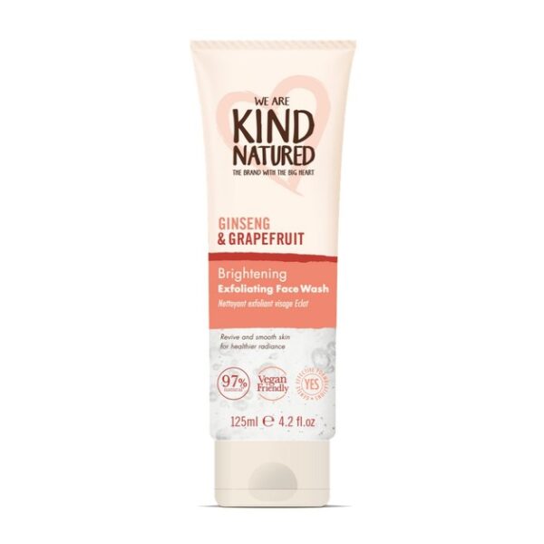 Kind Natured Brightening Ginseng & Grapefruit Exfoliating Face Wash Gel Καθαρισμού & Απολέπισης για Λάμψη της Επιδερμίδας 125ml