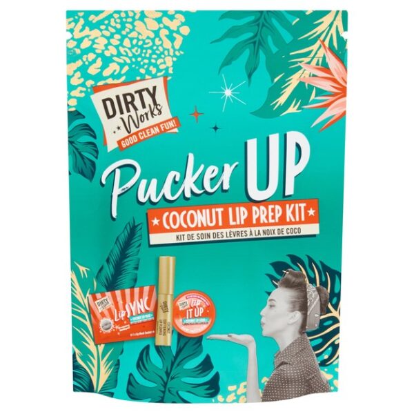 Dirty Works Pucker Up Coconut Lip Prep Kit