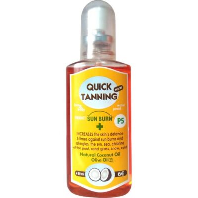 Erythro Forte Sun Burn Quick Tanning Face & Body Αντηλιακό Λάδι Spray Ενίσχυσης της Άμυνας του Δέρματος 80ml