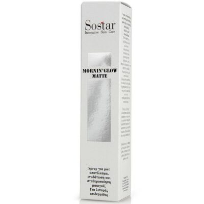 Sostar Mornin' Glow Matte Σπρέι Ενυδάτωσης και Σταθεροποίησης Μακιγιάζ για Λιπαρές Επιδερμίδες 125ml