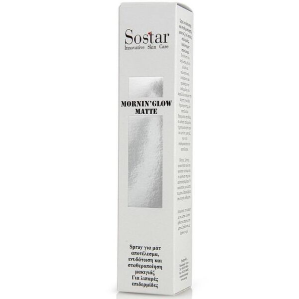 Sostar Mornin' Glow Matte Σπρέι Ενυδάτωσης και Σταθεροποίησης Μακιγιάζ για Λιπαρές Επιδερμίδες 125ml