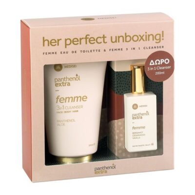 Medisei Panthenol Extra Promo Femme Eau de Toilette 50ml & Δώρο Panthenol Extra Femme 3 in 1 Cleanser 200ml