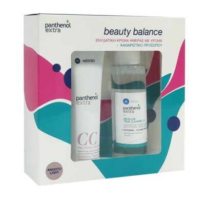 Medisei Promo Panthenol Extra CC Day Cream SPF15 Light Shade 50ml + Medisei Panthenol Extra Micellar True Cleanser 3 In 1