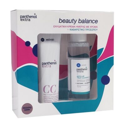 Medisei Promo Panthenol Extra CC Day Cream SPF15 Dark Shade 50ml + Medisei Panthenol Extra Micellar True Cleanser 3 In 1