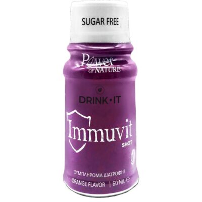 Power Health Drink It Immunvit Shot Συμπλήρωμα Διατροφής για την Ενίσχυση του Ανοσοποιητικού με Γεύση Πορτοκάλι 60ml