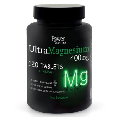 Power Health Ultra Magnesium 400mg Συμπλήρωμα Διατροφής Μαγνησίου Υψηλής Περιεκτικότητας 120 Tabs