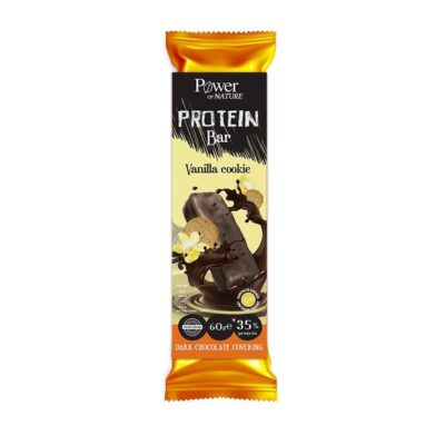 Power of Nature Protein Bar Vanilla Cookie with Dark Chocolate Covering 60gr