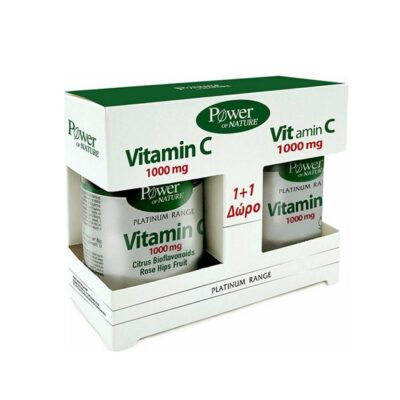 Power of Nature Πακέτο Προσφοράς Platinum Range Vitamin C 1000mg 30tabs & Δώρο Vitamin C 1000mg 20tabs
