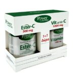 Power of Nature Πακέτο Προσφοράς Platinum Range Ester-C 500mg 50tabs & Δώρο Vitamin C 1000mg 20tabs