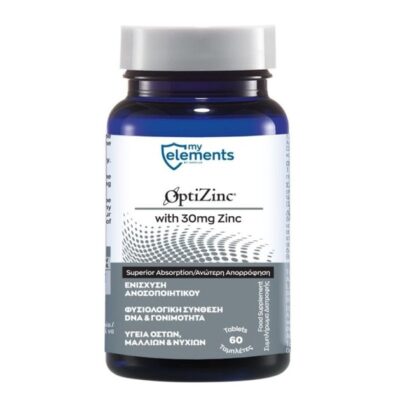My Elements OptiZinc with 30mg Zinc 60tabs