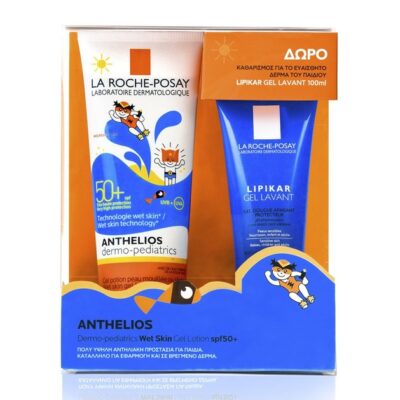 La Roche-Posay Πακέτο Προσφοράς Anthelios Dermo-Pediatrics Wet Skin Gel Lotion Spf50+