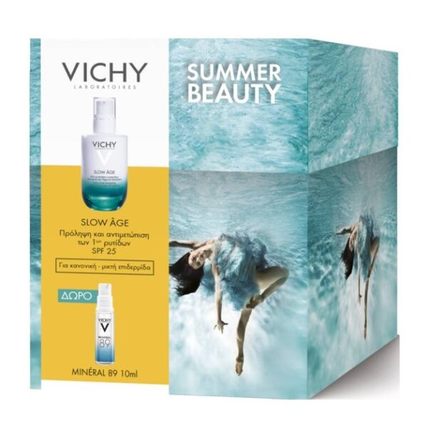Vichy Πακέτο Προσφοράς Slow Age Spf25 για Κανονική - Μικτή Επιδερμίδα 50ml & Δώρο Mineral 89 Booster 10ml