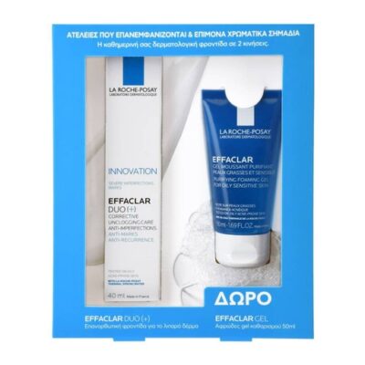 La Roche-Posay Πακέτο Προσφοράς Effaclar Duo [+] Επανορθωτική Φροντίδα Κατά των Ατελειών 40ml & Δώρο Effaclar Gel 50ml