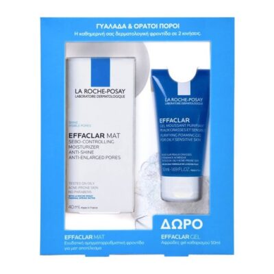 La Roche-Posay Πακέτο Προσφοράς Effaclar Mat Cream 40ml & Δώρο Effaclar Gel Αφρώδες Gel Καθαρισμού 50ml