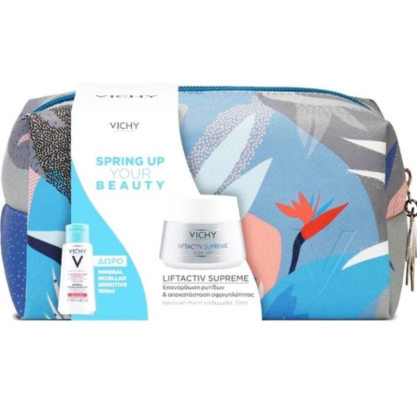 Vichy Promo Spring Up Your Beauty με Liftactiv Supreme 50ml & Mineral Micellar Sensitive 100ml & Νεσεσέρ