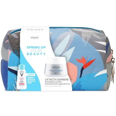 Vichy Promo Spring Up Your Beauty Liftactiv Supreme 50ml & Mineral Micellar Sensitive 100ml & Νεσεσέρ