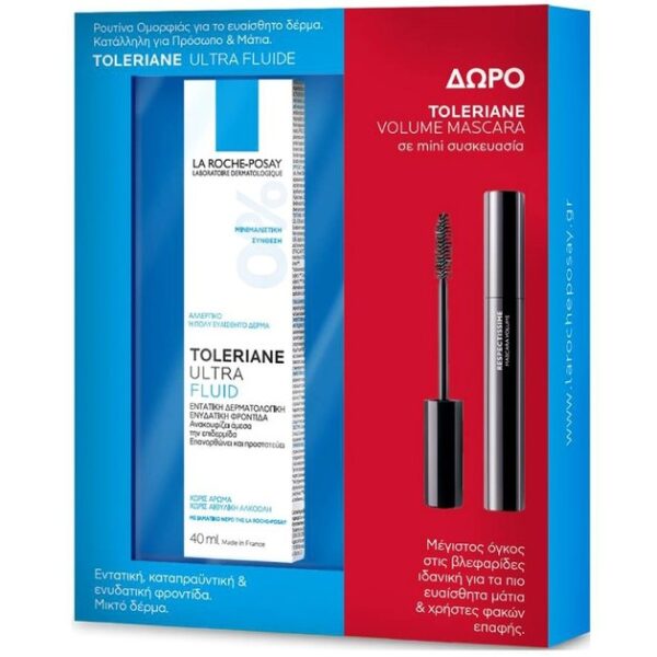 La Roche Posay Promo Toleriane Ultra Fluide 40ml & Toleriane Mascara Volume 4