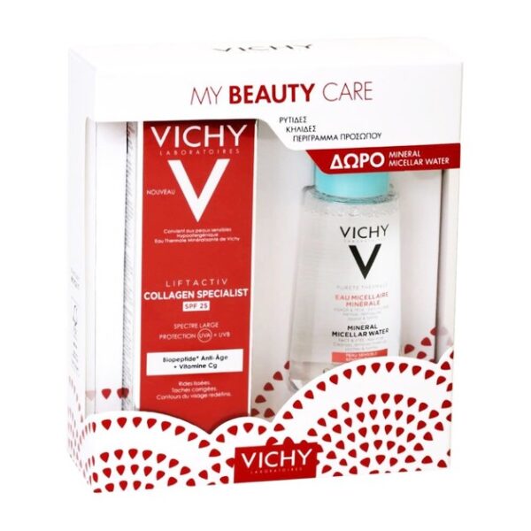 Vichy Promo Liftactiv Collagen Specialist Spf25 Αντιγηραντική Κρέμα Προσώπου 50ml & Mineral Micellar Water 100ml