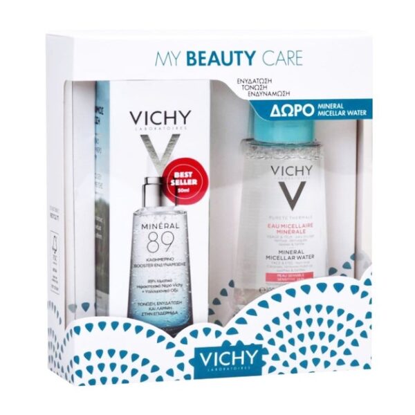 Vichy Promo My Beauty Care Mineral 89 Booster Ενυδάτωσης 50ml & Mineral Micellar Water for Sensitive Skin 100ml