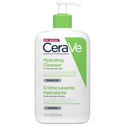 CeraVe Hydrating Cleanser For Normal to Dry Skin Κρέμα Καθαρισμού για Κανονικό Έως Ξηρό Δέρμα 473ml Promo -20%