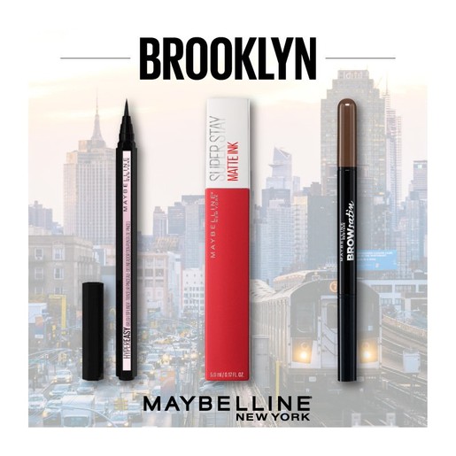 Maybelline Brooklyn Make up Set Hyper Easy Liquid Liner 0.6gr