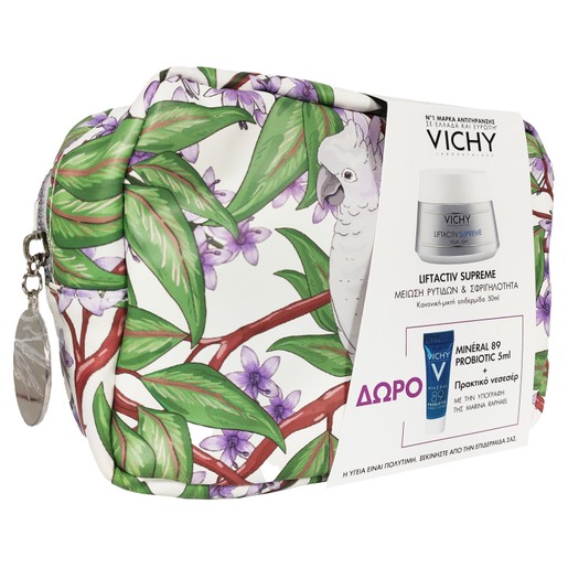 Vichy Πακέτο Προσφοράς Liftactiv Supreme Normal to Mixed Skin 50ml & Δώρο Mineral 89 Probiotic 5ml & Νεσεσέρ Marina Raphael