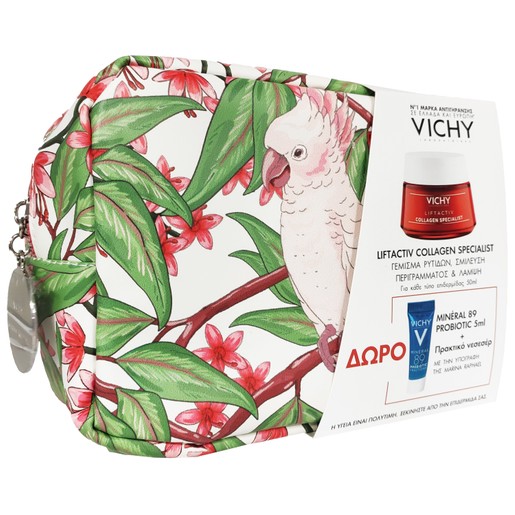 Vichy Πακέτο Προσφοράς Liftactiv Specialist Collagen 50ml & Δώρο Mineral 89 Probiotic 5ml & Πρακτικό Νεσεσέρ Marina Raphael