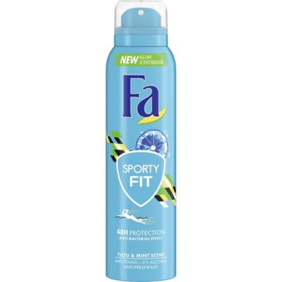 Fa Deodorant Spray Sporty Fit 48H Αποσμητικό 48ωρης Προστασίας από την Εφίδρωση & την Κακοσμία με Αντιβακτηριδιακή Δράση 150ml